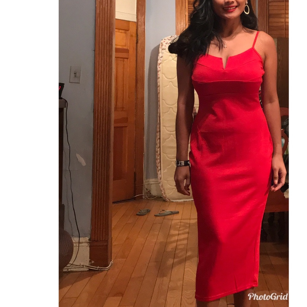 Red dress